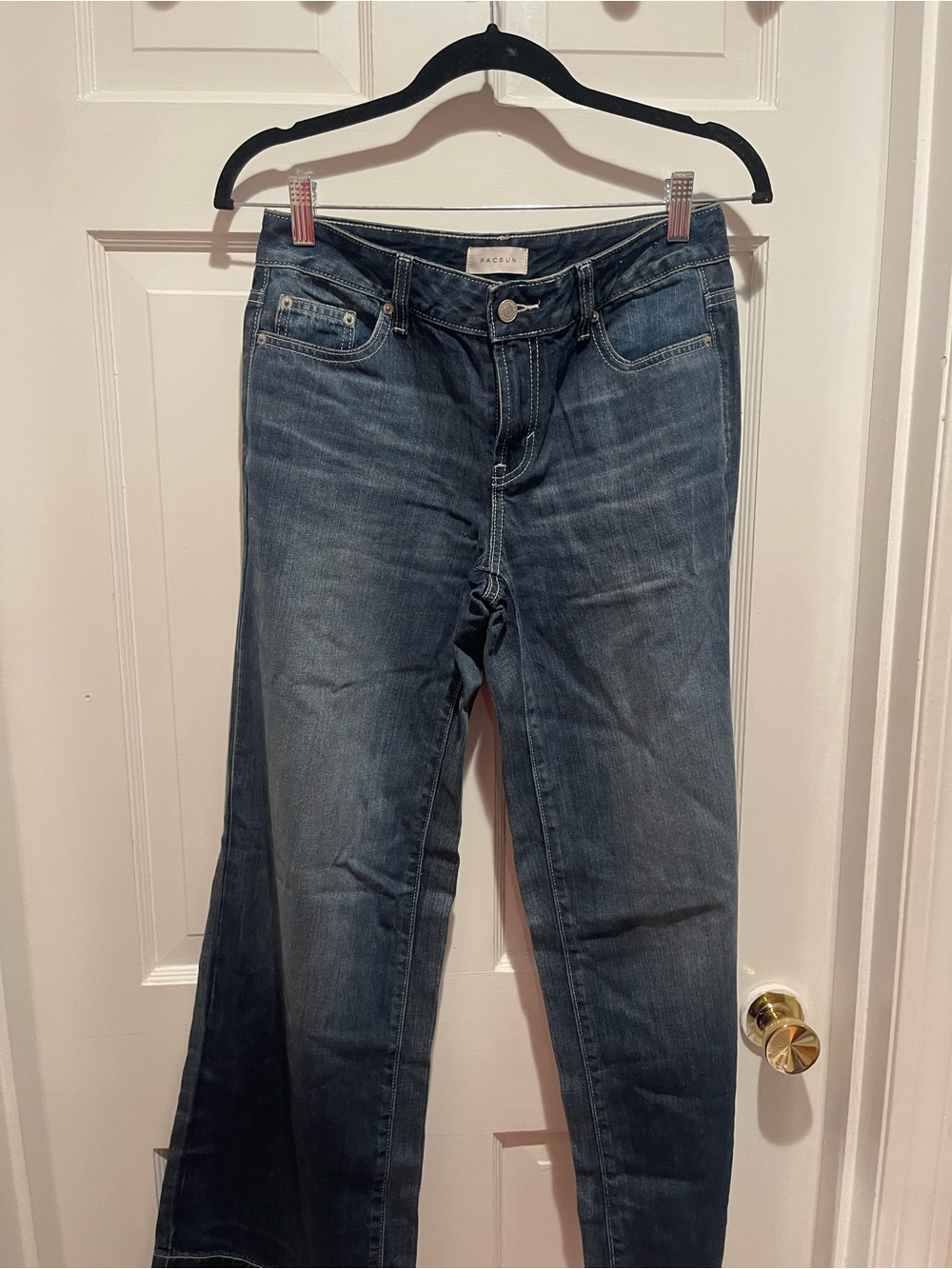 Women's Low rise Dark Blue Boyfriend Jeans